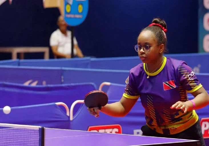 UNBEATEN: Trinidad and Tobago’s Chloe Fraser competes at the 2026 Caribbean Youth Table Tennis Championships in Santo Domingo, Dominican Republic. —Photo: ERNEST FRASER (Image obtained at trinidadexpress.com)
